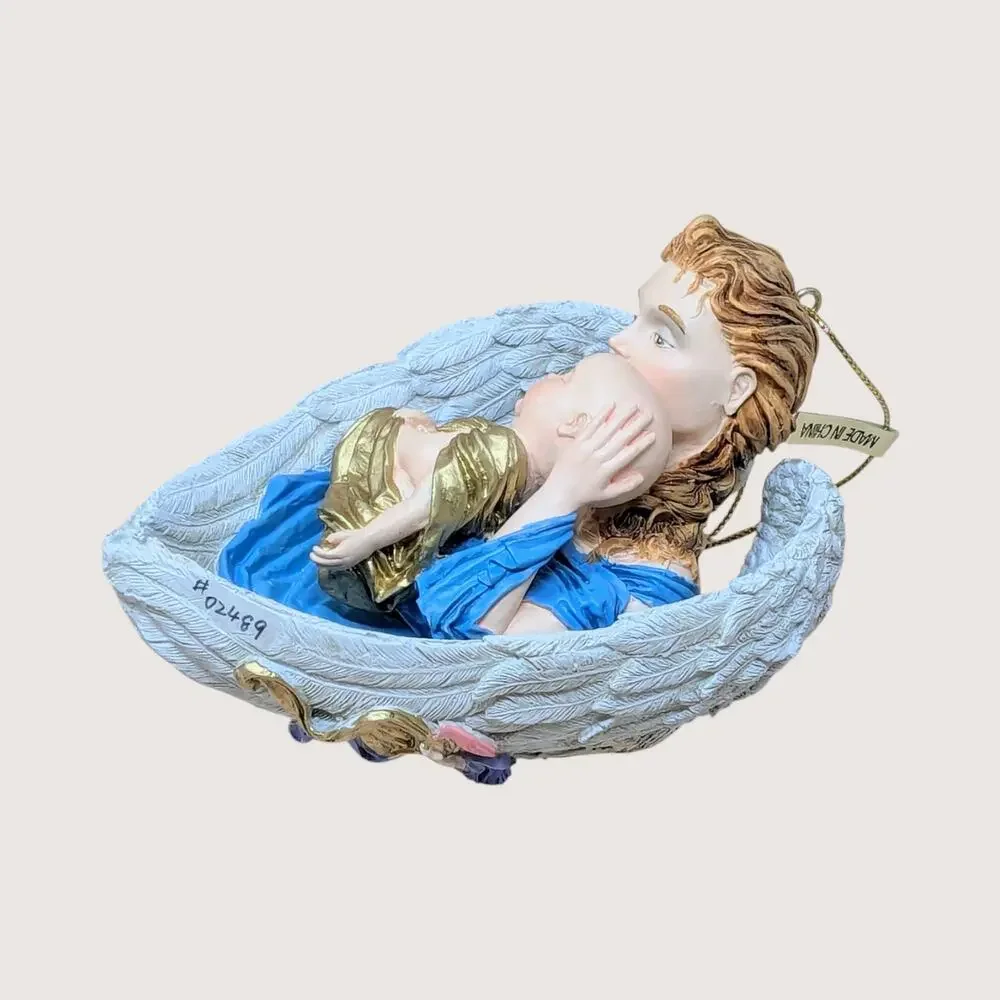 Vintage Mark Klaus Angels Among Us Resin Ornament